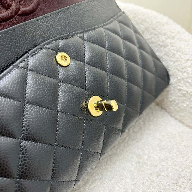 Chanel Medium Classic Flap CF in Black Caviar and GHW