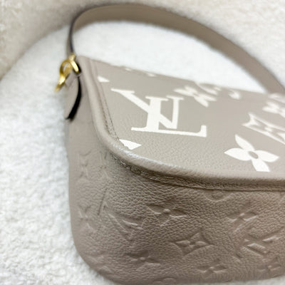 LV Diane PM in Tourterelle (Grey) / Creme Giant Monogram Empreinte Leather and GHW