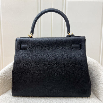 [Full Set, Local Receipt] Hermes Kelly 28 in Noir Black Togo Leather and GHW