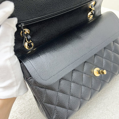 Chanel Medium Classic Flap CF in Black Caviar and GHW