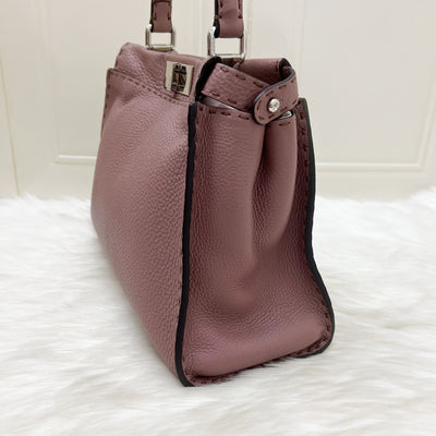 Fendi Medium Peekaboo Selleria Bag in Pink Leather and SHW