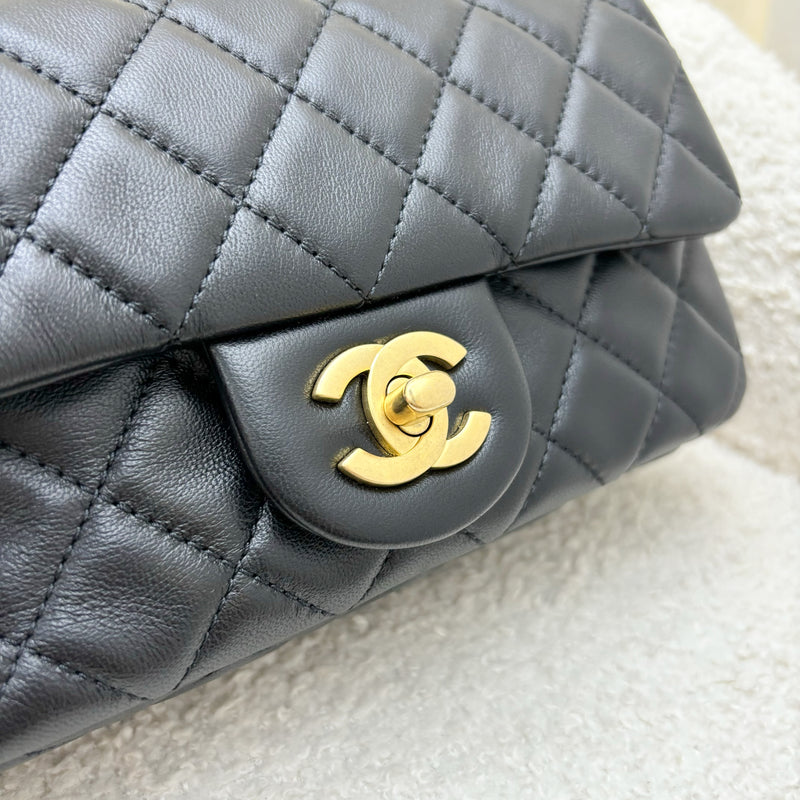 Chanel Pearl Crush Mini Rectangle Flap in Black Lambskin and AGHW