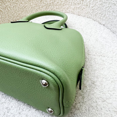 Hermes Mini Bolide in Vert Criquet Evercolor Leather and PHW