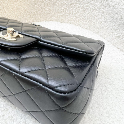 Chanel Classic Mini Rectangle Flap in Black Lambskin and LGHW