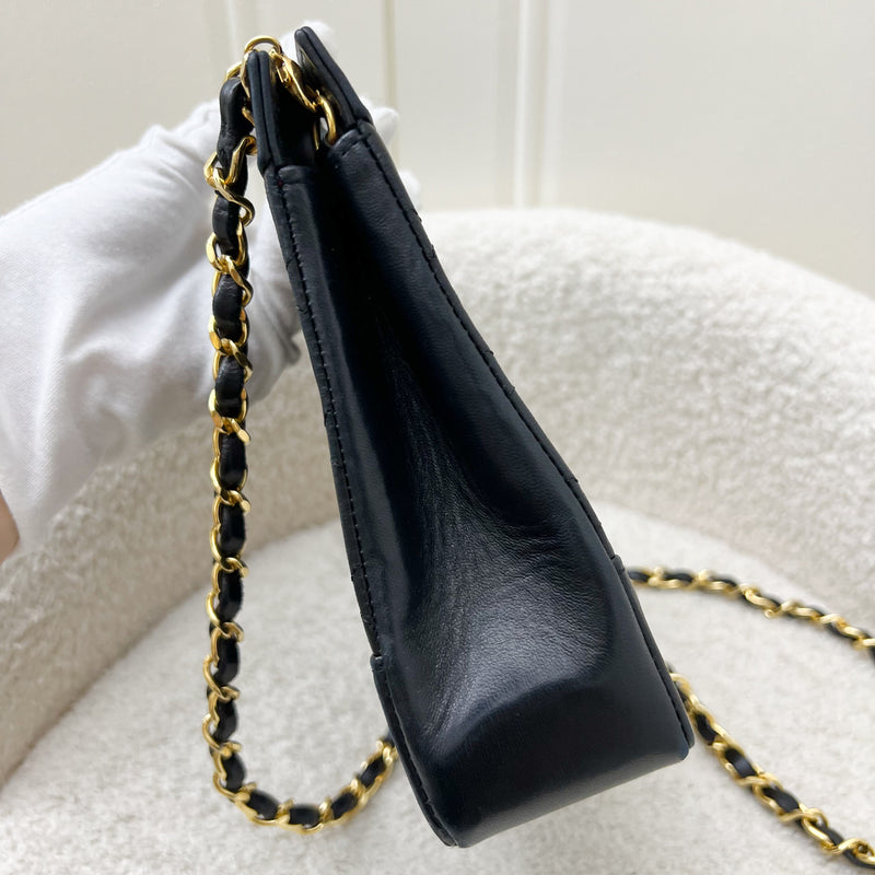 Chanel Vintage 31 Bag in Black Lambskin and 24K GHW