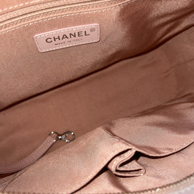 Chanel Medium (New Large) Gabrielle Hobo Bag in Nude Pink Chevron Calfskin and 3-tone HW