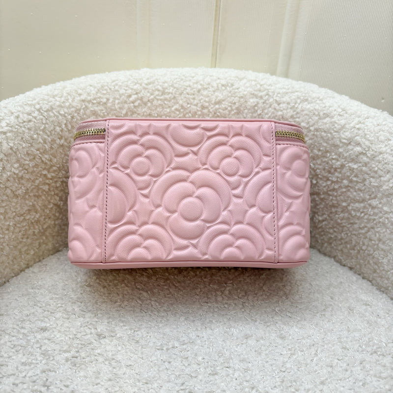 Chanel Small Vanity in Sakura Pink Camellia Leather and LGHW