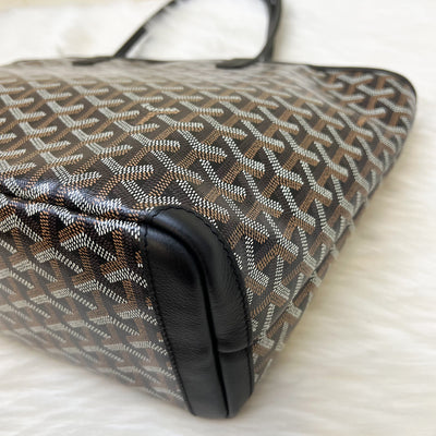 Goyard Artois PM Tote in Black Signature Goyardine Canvas