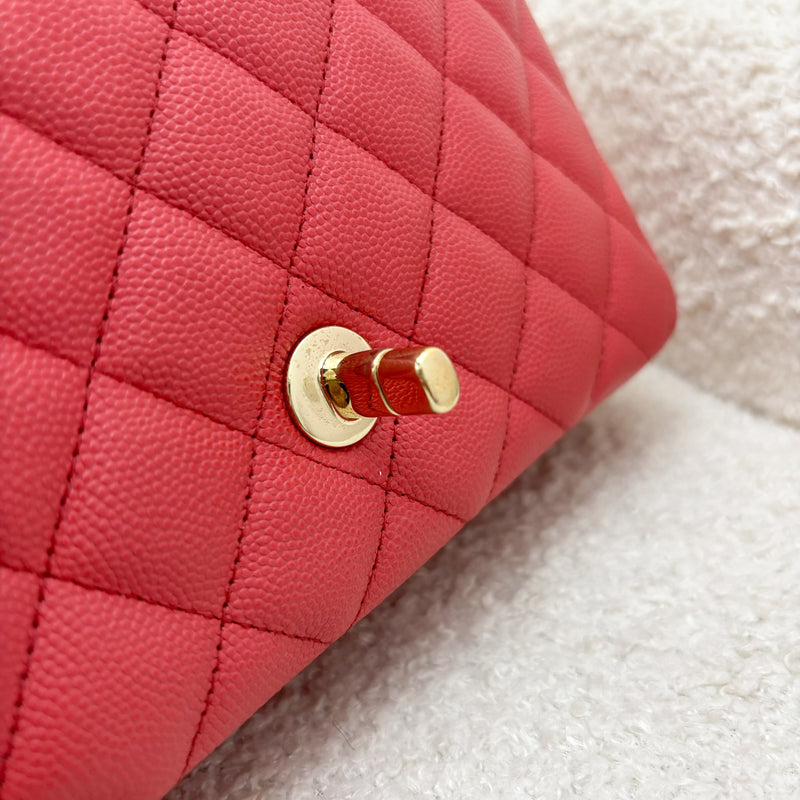 Chanel Classic Mini Rectangle Flap in 17C Dark Pink Caviar LGHW