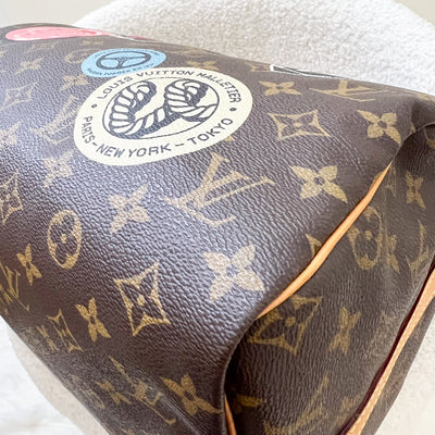 LV World Tour Speedy Bandouliere 30 in Monogram Canvas and GHW