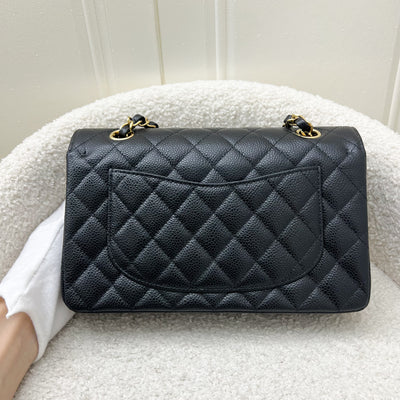 Chanel Small Classic Flap CF in Black Caviar and GHW