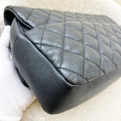 Chanel Easy Caviar Jumbo Flap Bag in Black Caviar and SHW