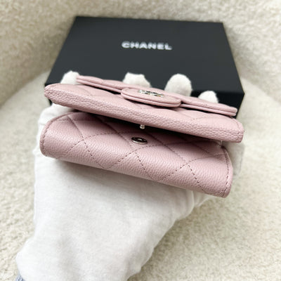 Chanel Small Trifold Compact Wallet in Pink Caviar and LGHW