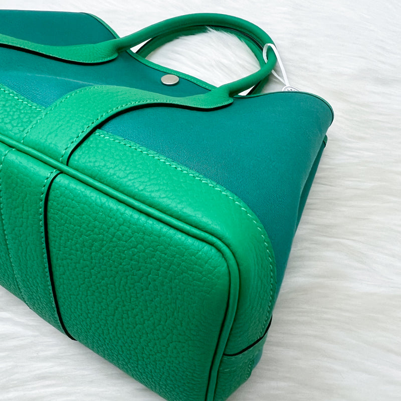 Hermes Garden Party 30 in Vert Veronese Canvas, Menthe Leather and PHW