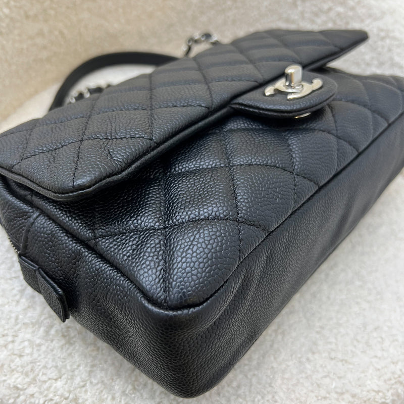 Chanel Easy Caviar Medium Flap Bag in Black Caviar and SHW