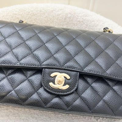 Chanel Medium Classic Flap CF in Black Caviar and GHW