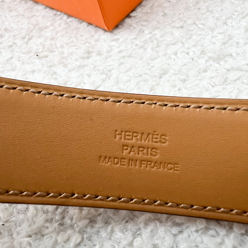 Hermes Collier de Chien CDC 24 Bracelet in Mauve Sylvester Swift Leather and RGHW