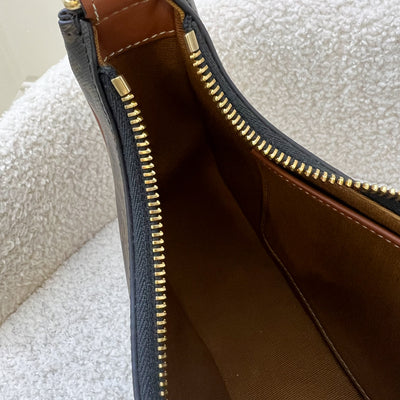 Celine Medium Ava Bag In Triomphe Canvas and Calfskin and GHW