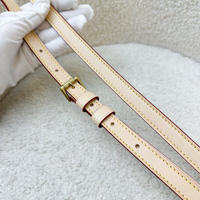 LV 16mm Adjustable Strap in Vachetta Leather and GHW