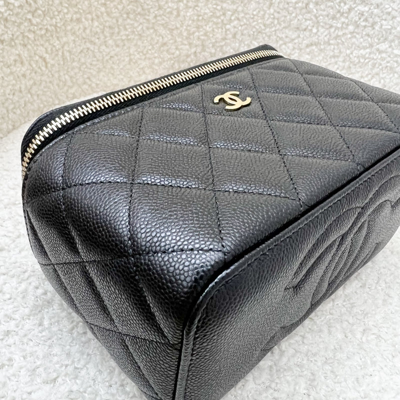 Chanel Classic Small Vanity in Black Caviar and LGHW