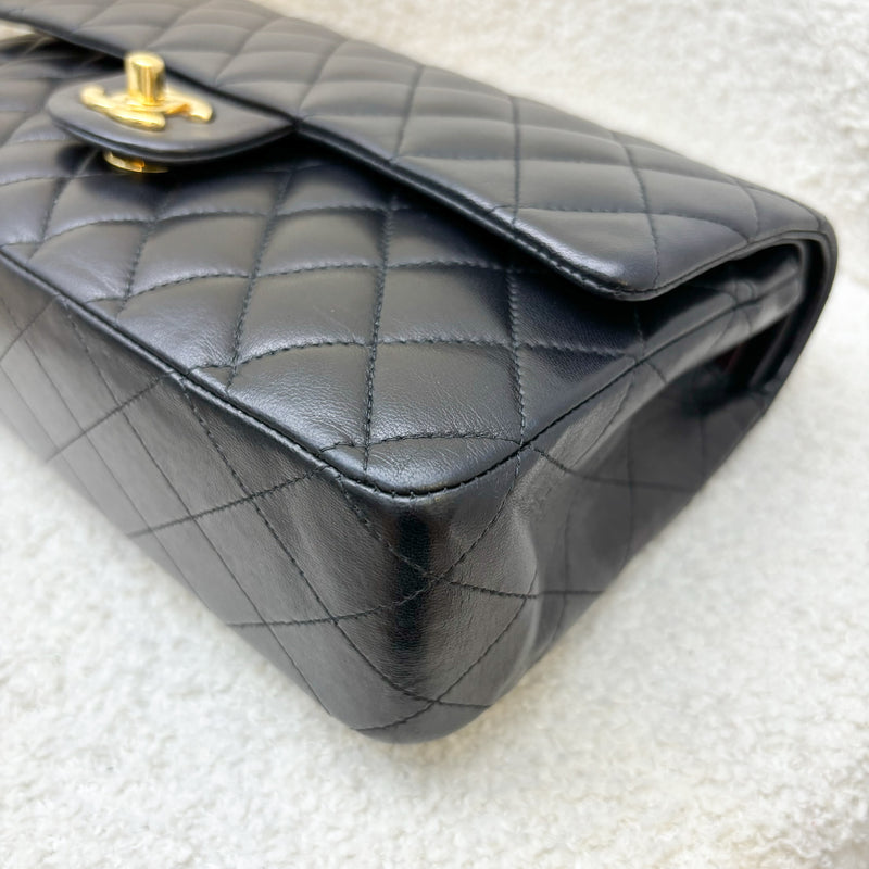 Chanel Medium Classic Flap CF in Black Lambskin and GHW