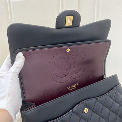 Chanel Jumbo Classic Double Flap DF in Black Lambskin and GHW