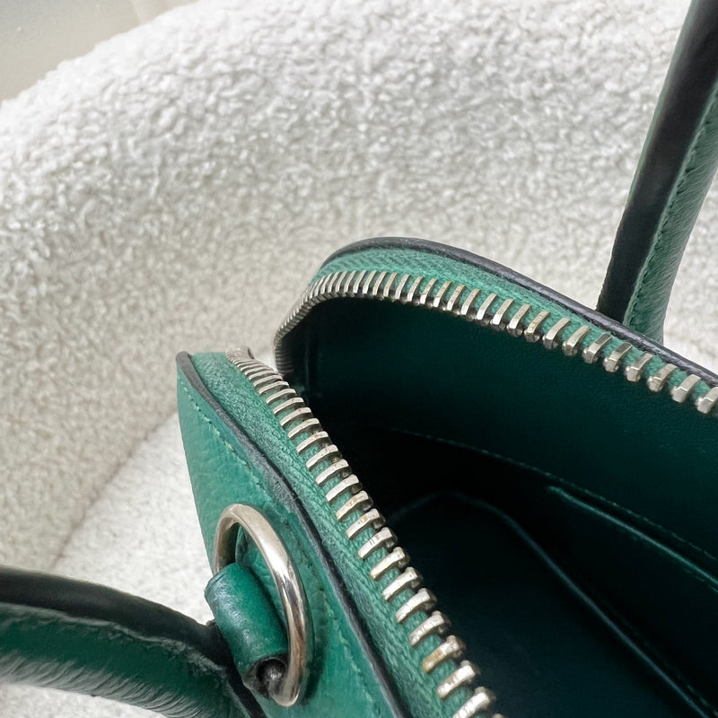 Hermes Bolide 27 in Malachite Epsom Leather and PHW