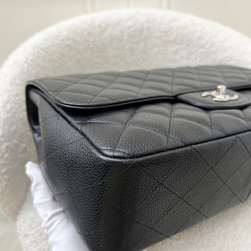 Chanel Jumbo Classic Flap SF in Black Caviar and SHW