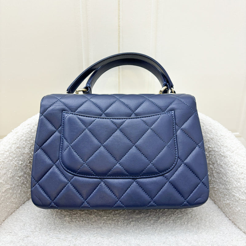 Chanel Trendy CC Small Flap in Dark Blue Lambskin and LGHW