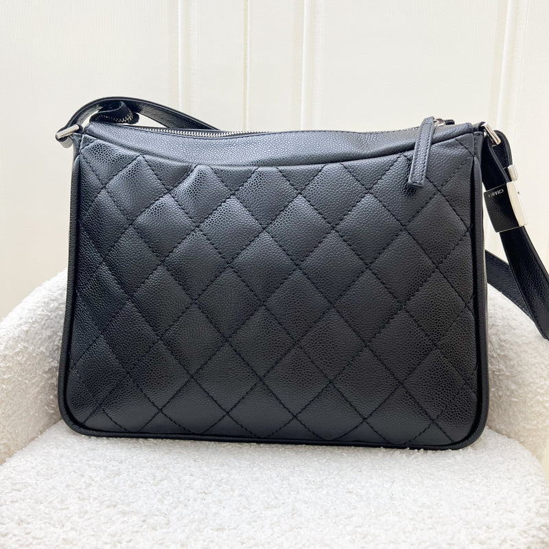 Chanel Vintage Hobo Bag in Black Caviar and SHW