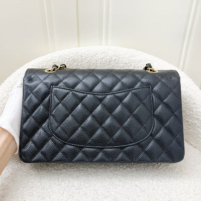 Chanel Medium Classic Flap CF in Black Caviar and GHW