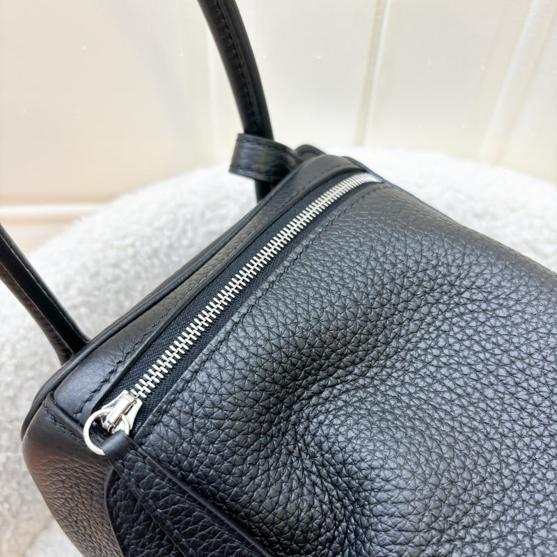 Hermes Lindy 26 in Noir Black Clemence Leather and PHW