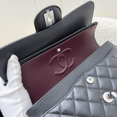 Chanel Small Classic Flap CF in Black Caviar and SHW