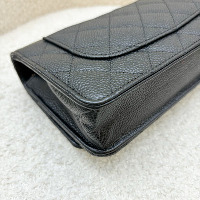 Chanel Classic Wallet on Chain WOC in Black Caviar and GHW