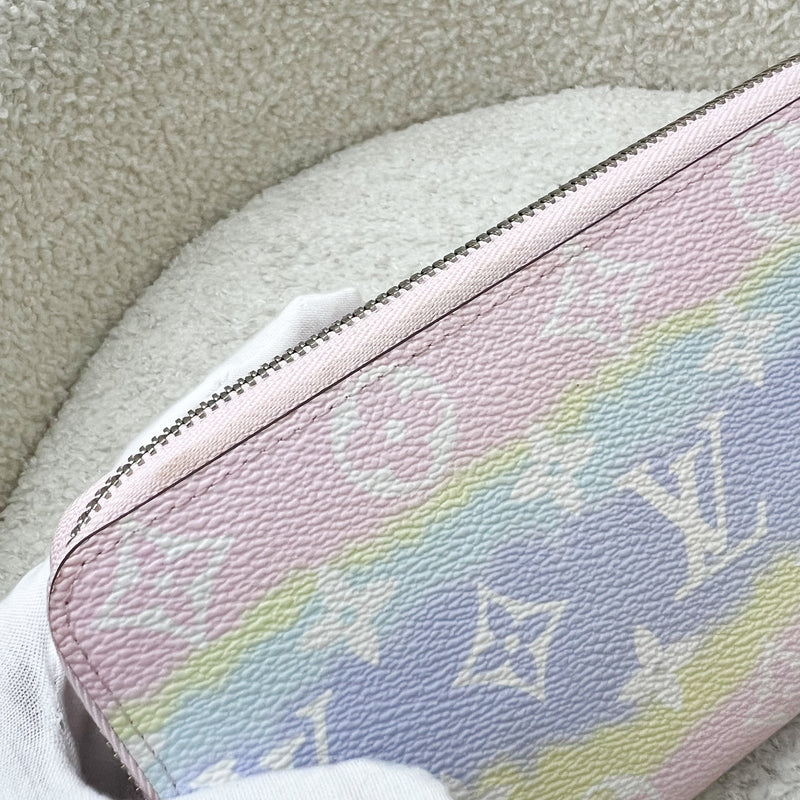 LV Zippy Long Wallet in Pastel Escale Canvas and GHW