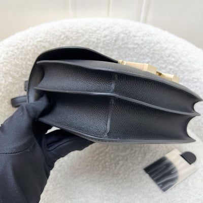 [Stamp K - July 2025] Hermes Constance 18 Mini (Mirror Version) in Noir Black Epsom Leather and Brushed GHW