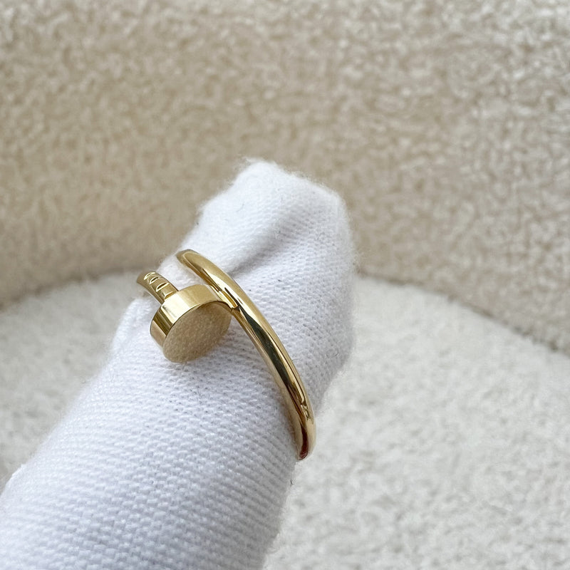 Cartier Juste Un Clou JUC Small Model Ring in 18K Yellow Gold Sz 52