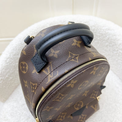 LV Palm Springs Mini Backpack in Monogram Canvas and GHW