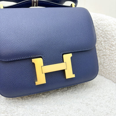 Hermes Constance 18 in Bleu Saphir Epsom Leather and GHW