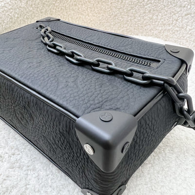 LV Mini Soft Trunk in Black Monogram Embossed Taurillon Calfskin and Black HW