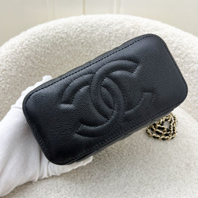 Chanel Classic Small Vanity in Black Caviar and LGHW