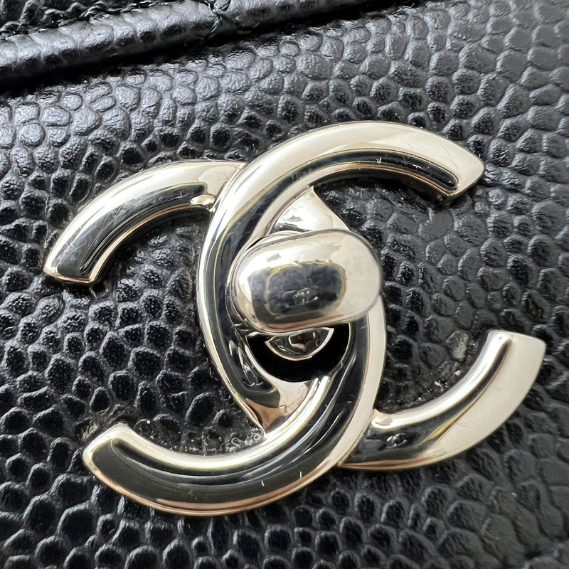 Chanel Jumbo Classic Flap SF in Black Caviar and SHW