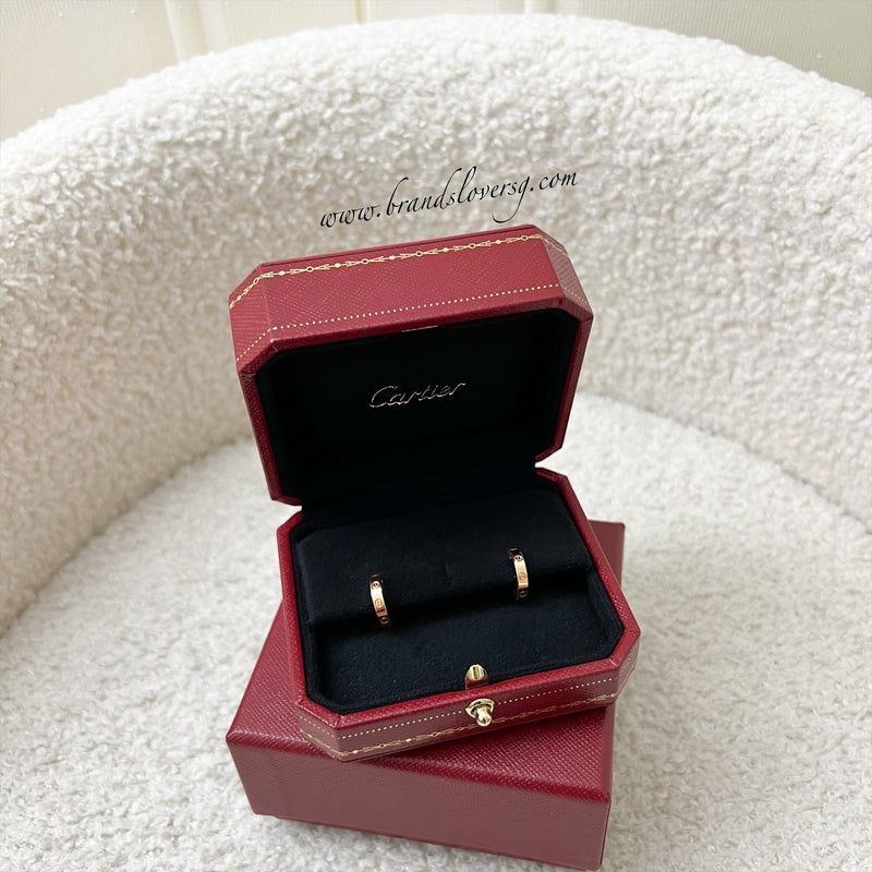 Cartier Love Earrings in 18K Rose Gold