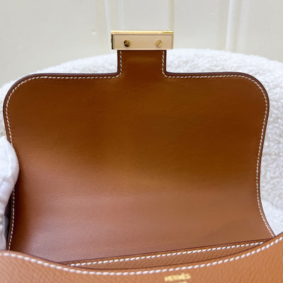 Hermes Constance 18 Mini (Mirror Version) in Gold Epsom Leather and GHW