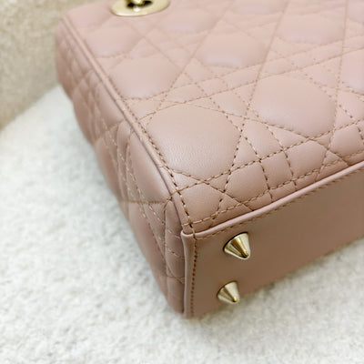 Dior Lady Dior ABCDior Small Bag in Blush Pink Lambskin and LGHW