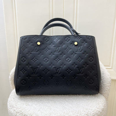 LV Montaigne MM in Black Empreinte Leather and GHW