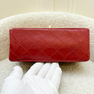 Chanel Classic 2.55 Reissue Mini Flap in Red Distressed Calfskin and AGHW