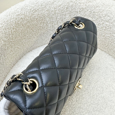 Chanel Classic Mini Rectangle in Black Lambskin and LGHW