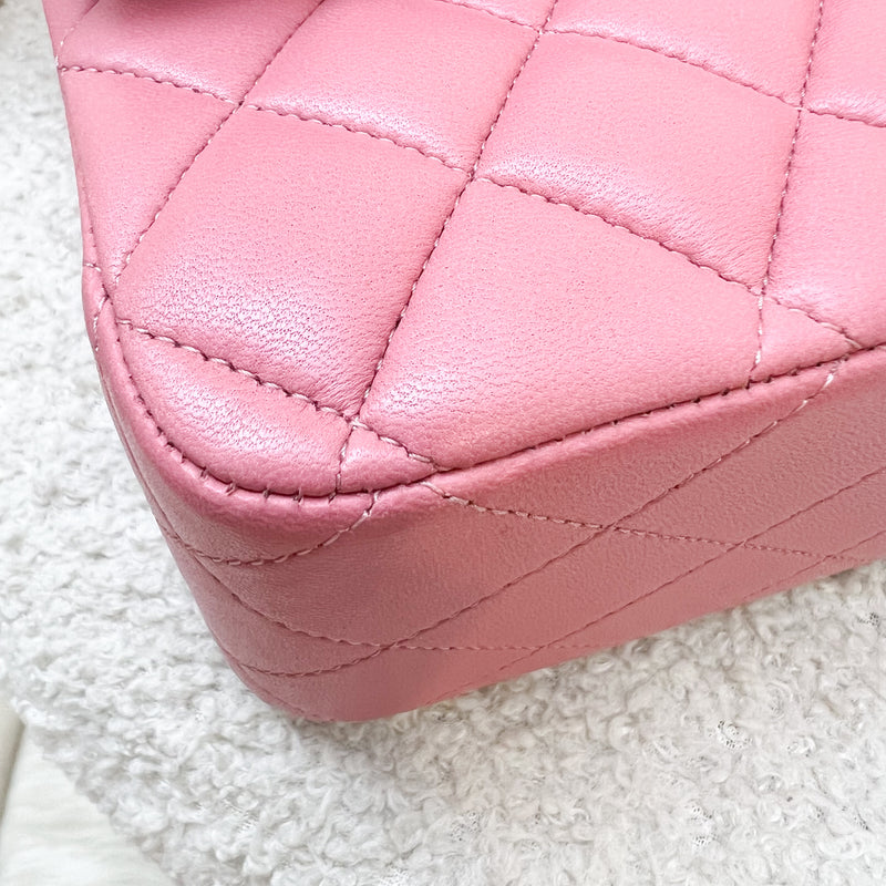 Chanel Medium Classic Flap CF in Pink Lambskin and SHW