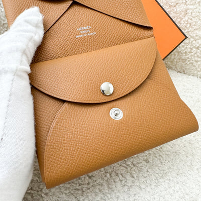 Hermes Calvi Duo in Gold Epsom Leather and PHW